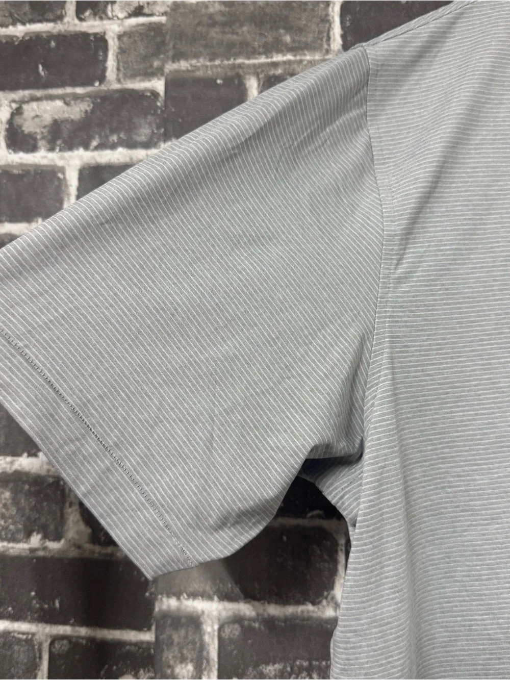 PETER MILLAR Summer Comfort polo shirt gray white stripe